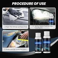 FAROS OPACOS Y AMARILLENTOS DE TU  AUTOMOVIL ´´Rayhong´´ 150ml🚗🚓